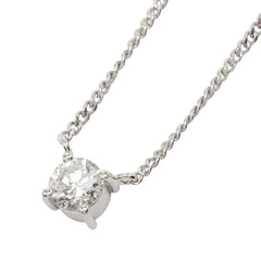 Pt850 プラチナ PM ピーエム ダイヤ0.39ct プチネックレス ペンダント ネックレス レディース 【中古】
