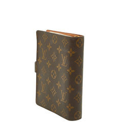 ルイ ヴィトン モノグラム アジェンダMM システム手帳 R20105 ブラウン PVC レザー ユニセックス LOUIS VUITTON 【中古】