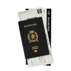 バレンシアガ パスポート ロングウォレット 長財布 787777 ブラック レザー レディース BALENCIAGA 【中古】