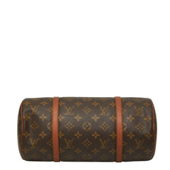 ルイ ヴィトン モノグラム パピヨン30 ハンドバッグ ポーチ付き M51365 ブラウン PVC レザー レディース LOUIS VUITTON 【中古】