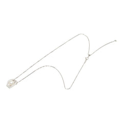 真珠 Pt900 プラチナ Pt850 プラチナ アコヤパール9.4mm ダイヤ0.69ct ペンダント ネックレス レディース 【中古】