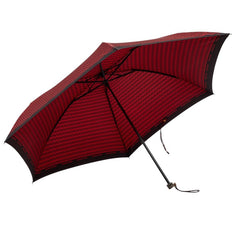 マリオ ヴァレンティノ 折りたたみ傘 雨傘 レッド ブラック ナイロン レディース MARIO VALENTINO 【中古】