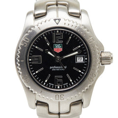 タグホイヤー リンク 腕時計 WT1310 クオーツ ブラック文字盤 ステンレススチール レディース TAG HEUER 【中古】