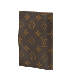 ルイ ヴィトン モノグラム アジェンダPM 手帳カバー R20005 ブラウン PVC レザー レディース LOUIS VUITTON 【中古】