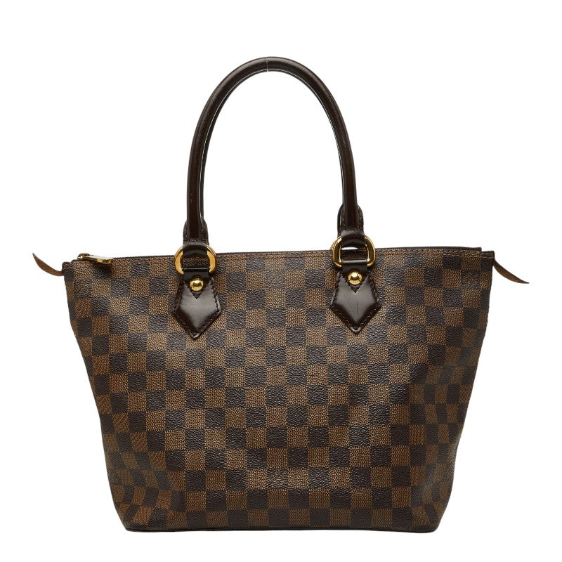 ルイ ヴィトン ダミエ サレヤPM トートバッグ ハンドバッグ N51183 ブラウン PVC レザー レディース LOUIS VUITTON 【中古】