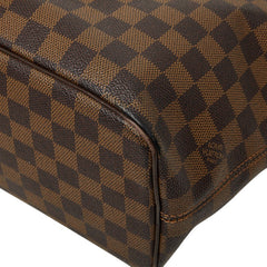 ルイ ヴィトン ダミエ サレヤPM トートバッグ ハンドバッグ N51183 ブラウン PVC レザー レディース LOUIS VUITTON 【中古】