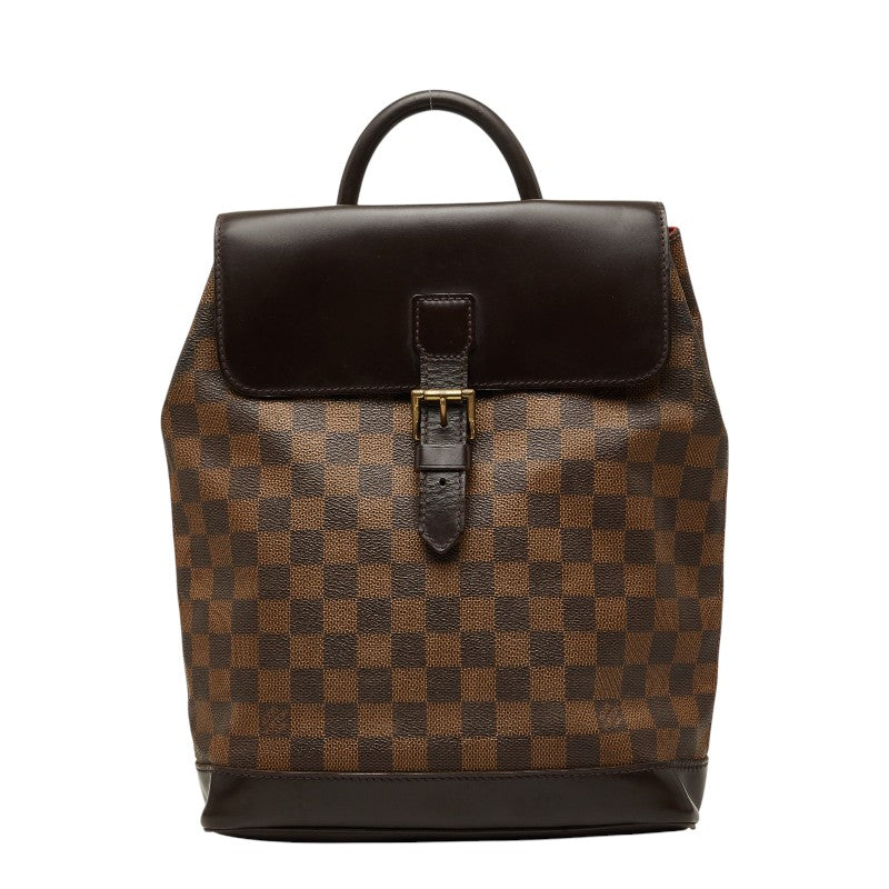 ルイ ヴィトン ダミエ ソーホー リュック バックパック N51132 ブラウン PVC レザー レディース LOUIS VUITTON 【中古】