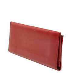 サルヴァトーレフェラガモ ガンチーニ 二つ折り 長財布 224633 レッド レザー レディース Salvatore Ferragamo 【中古】