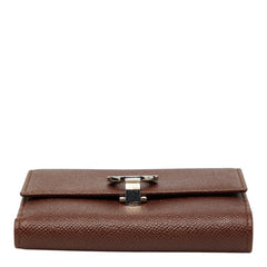 ブルガリ ブルガリブルガリ 二つ折り財布 ブラウン レザー レディース BVLGARI 【中古】