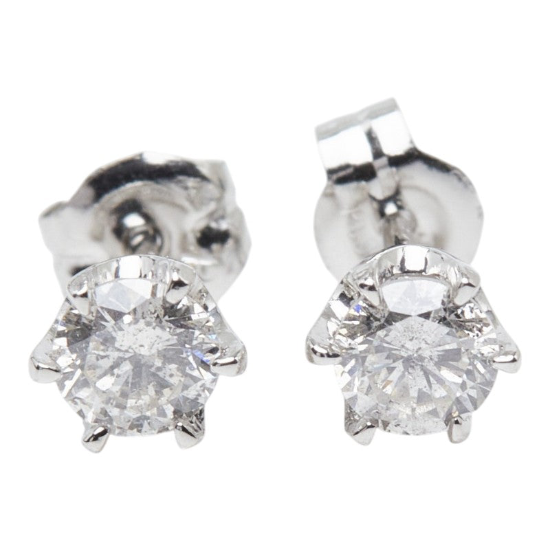 Pt900 プラチナ ダイヤ0.40ct スタッドピアス ピアス レディース 【中古】