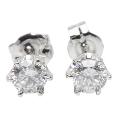 Pt900 プラチナ ダイヤ0.40ct スタッドピアス ピアス レディース 【中古】