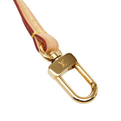 ルイ ヴィトン ポシェットアクセソワール用 ストラップ ベージュ レザー メッキ レディース LOUIS VUITTON 【中古】