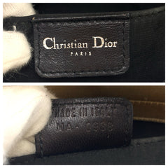 ディオール カナージュ レディ ディオール ハンドバッグ ベージュ ベルベット スムースレザー レディース Dior 中古