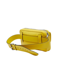 グッチ インターロッキングG ウエストバッグ ベルトバッグ 598080 イエロー レザー レディース GUCCI 【中古】