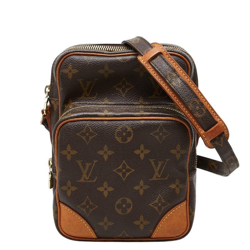 ルイ ヴィトン モノグラム アマゾン 斜め掛け ショルダーバッグ M45236 ブラウン PVC レザー レディース LOUIS VUITTON 【中古】