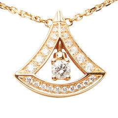 ブルガリ ディーヴァドリーム ネックレス K18PG ピンクゴールド ダイヤモンド レディース BVLGARI 【中古】