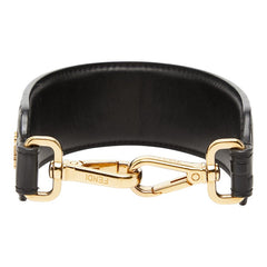フェンディ ミニストラップユー ショルダーストラップ ブラック レザー レディース FENDI 【中古】