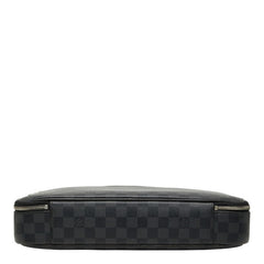 ルイ ヴィトン ダミエ グラフィット スティーブ ビジネスバッグ ショルダーバッグ 2WAY N58030 ブラック PVC レザー メンズ LOUIS VUITTON 【中古】