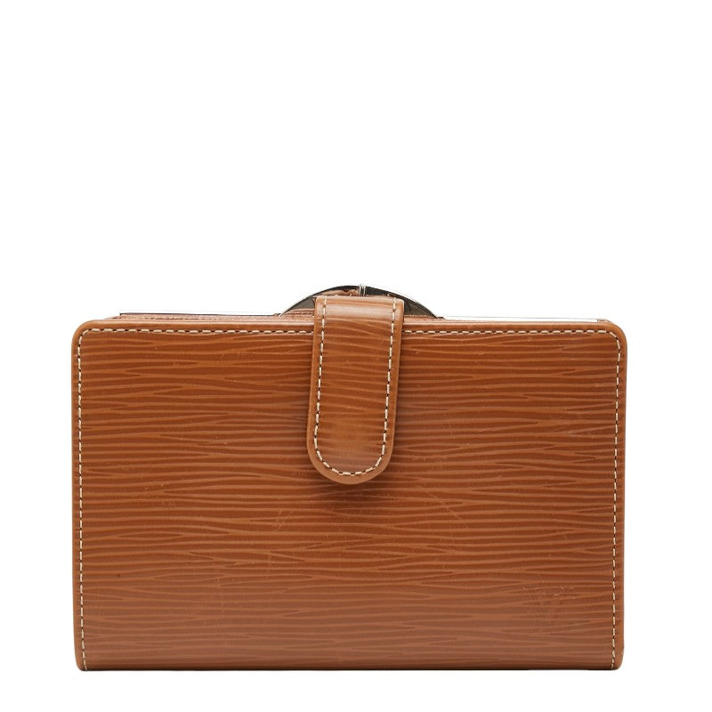 ルイ ヴィトン エピ ヴィエノワ 二つ折り財布 M63271 ケニアブラウン レザー レディース LOUIS VUITTON 【中古】