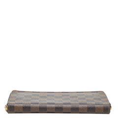ルイ ヴィトン ダミエ ジッピー オーガナイザー ラウンドファスナー 長財布 N60003 ブラウン PVC レザー レディース LOUIS VUITTON 【中古】