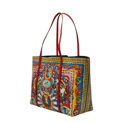 ドルチェアンドガッバーナ エスケープ トートバッグ ショルダーバッグ マルチカラー レザー レディース DOLCE&GABBANA 【中古】