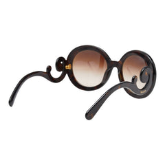プラダ ミニマルバロック サングラス SPR27N-A ブラウン プラスチック レディース PRADA 【中古】