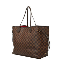 ルイ ヴィトン ダミエ ネヴァーフルGM トートバッグ N51106 ブラウン PVC レザー レディース LOUIS VUITTON 【中古】