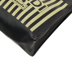 フェンディ Fazzuolo ミニ ハンドバッグ ブラック イエロー レザー レディース FENDI 【中古】