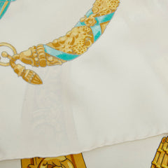 エルメス カレ90 HOMMAGE A CHARLES GARNIER ARCHITECTE DE L’OPERA DE PARIS シャルル・ガルニエへの賛辞 スカーフ アイボリー マルチカラー シルク レディース HERMES 【中古】