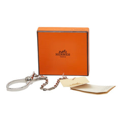 エルメス フィルー グローブホルダー 手袋ホルダー シルバー メタル レディース HERMES 【中古】