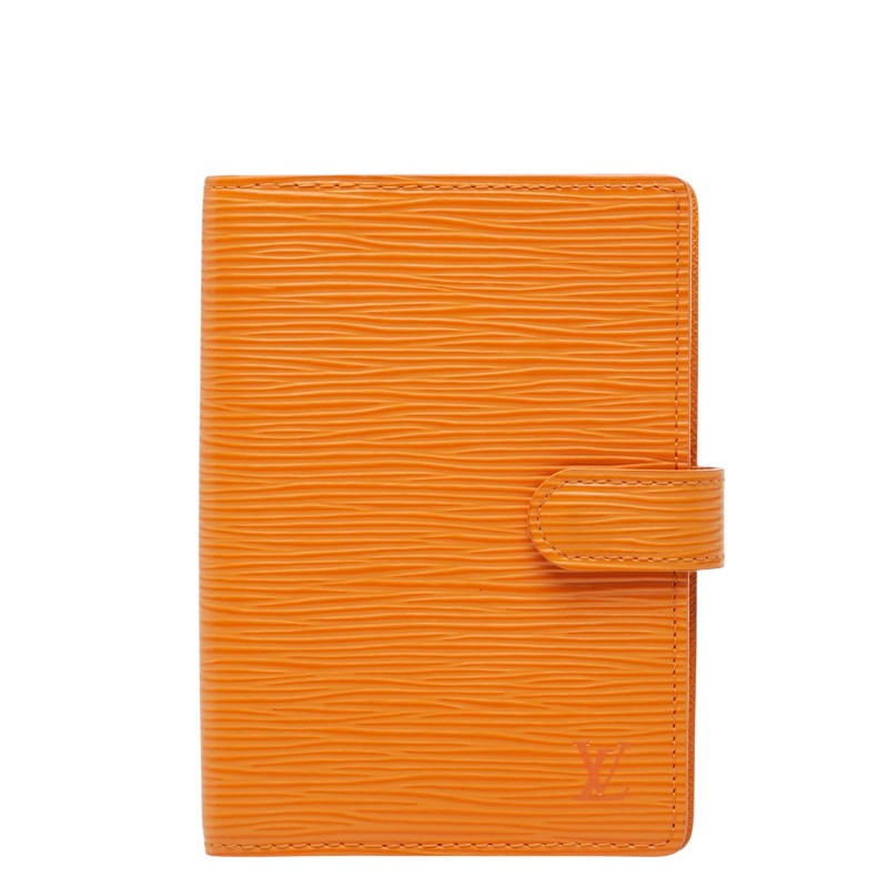 ルイ ヴィトン エピ アジェンダPM 手帳カバー R2005H マンダリン オレンジ レザー レディース LOUIS VUITTON 【中古】