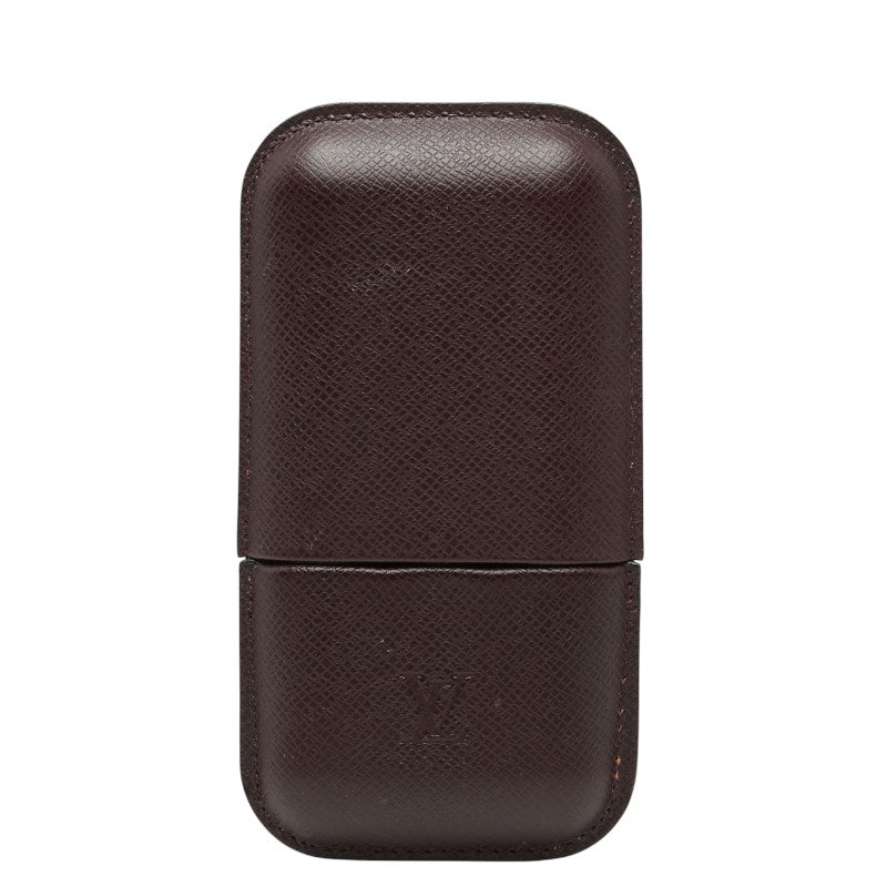 ルイ ヴィトン タイガ エテュイ 3ロブスト シガレットケース M30726 アカジュー ワインレッド レザー レディース LOUIS VUITTON 【中古】
