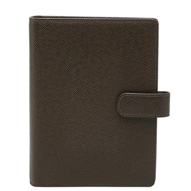 ルイ ヴィトン タイガ アジェンダ MM システム手帳 R20432 グリズリ レザー レディース LOUIS VUITTON 中古