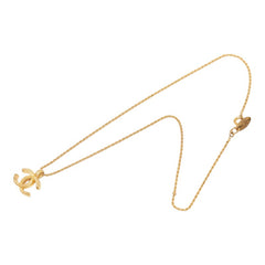 シャネル ココマーク ペンダント ネックレス ゴールド メッキ GP レディース CHANEL 【中古】