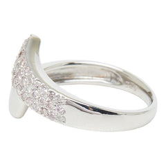 Pt900 プラチナ ダイヤ0.26ct リング 指輪 レディース 8.5号 【中古】