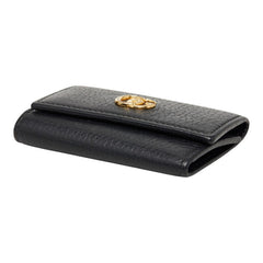 グッチ ダブルＧ キーケース 456118 ブラック レザー レディース GUCCI 【中古】