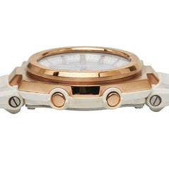 カシオ Baby-G G-MS ベビーG ジーミズ 腕時計 MSG-W200G クオーツ シルバー文字盤 シリコン メタル レディース CASIO 【中古】