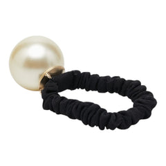 シャネル ココマーク ヘアゴム ヘアアクセサリー ゴールド ブラック メッキ フェイクパール レディース CHANEL 【中古】