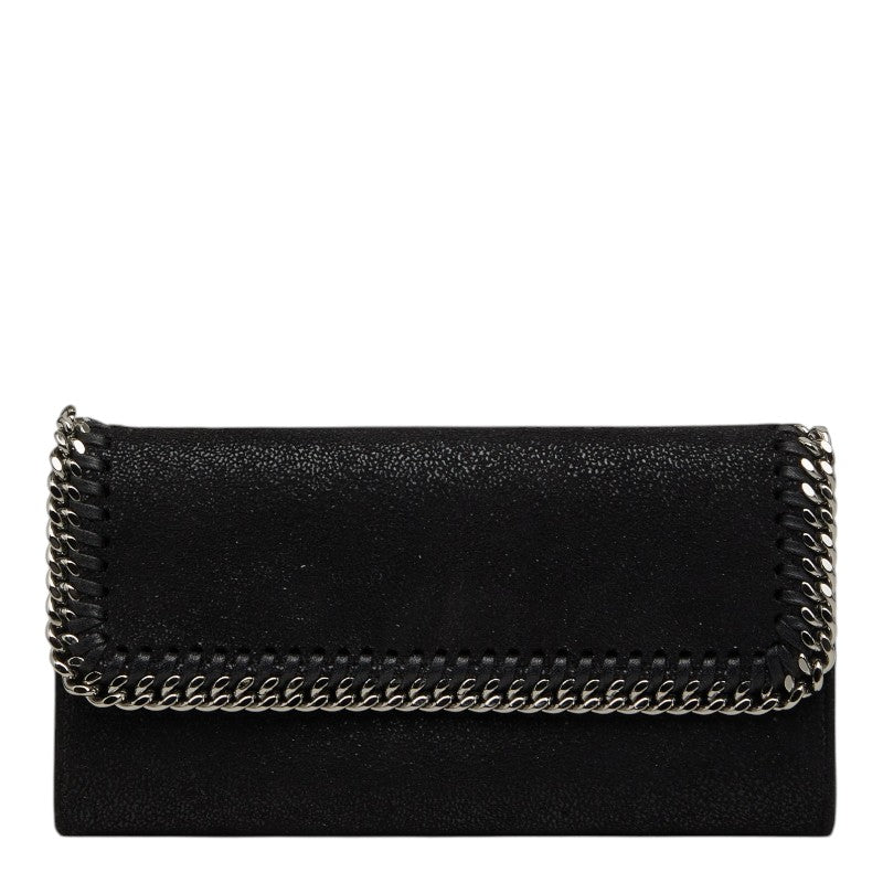 ステラマッカートニー ファラベラ 長財布 ブラック ポリエステル レディース Stella McCartney 【中古】