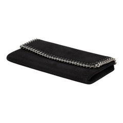 ステラマッカートニー ファラベラ 長財布 ブラック ポリエステル レディース Stella McCartney 【中古】