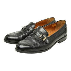 サンローラン - YSLロゴ ローファー ブラック レザー メンズ SAINT LAURENT 【中古】