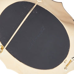 メノウ K18YG イエローゴールド メノウカメオ約35×45mm 愛犬と女性 ブローチ ペンダントトップ レディース 【中古】