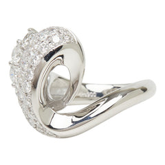 Pt900 プラチナ ダイヤ1.52ct リング 指輪 レディース 12号 【中古】