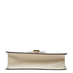 グッチ シェリーライン シルヴィ ハンドバッグ ショルダーバッグ 2WAY 421882 ホワイト アイボリー レザー レディース GUCCI 【中古】