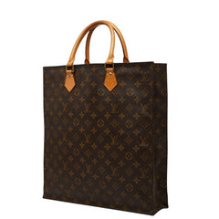 ルイ ヴィトン モノグラム サックプラ ハンドバッグ トートバッグ M51140 ブラウン PVC レザー レディース LOUIS VUITTON 【中古】