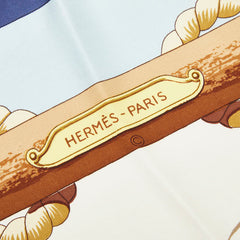 エルメス カレ90 トリボード Tribord スカーフ マルチカラー シルク レディース HERMES 【中古】