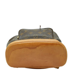 ルイ ヴィトン モノグラム モンスリ MM リュック デイパック バックパック M51136 ブラウン PVC レザー レディース LOUIS VUITTON 【中古】