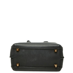 エム シー エム ハンドバッグ ショルダーバッグ 2WAY ブラック レザー レディース MCM 【中古】