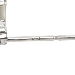K14WG ホワイトゴールド ダイヤ0.32ct リンクピアス ピアス レディース 【中古】