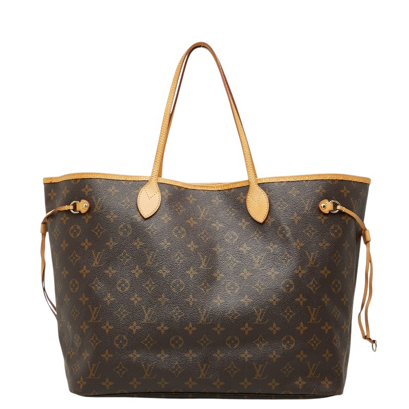 ルイ ヴィトン モノグラム ネヴァーフルGM トートバッグ ショルダーバッグ M40157 ブラウン PVC レザー レディース LOUIS VUITTON 【中古】
